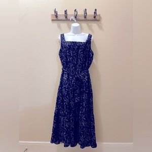 MICHEAL Micheal Kors Blue and Red floral print dress XXL